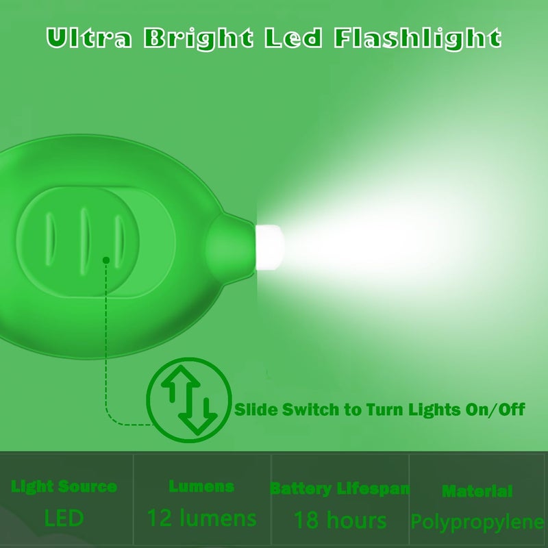 Daemson Nurse Pen Set, Badge Reel Pen Include Highlighter, Permanent Marker, LED Keychain Flashlight, Ballpoint Pen, and Nursing Keychain Clip (Green) - Image 4